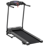 HomCom Bandă alergare Electrică cu Ecran LCD Pliabilă pentru Antrenament Acasă 500W 0,75 HP, Negru