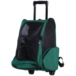 PawHut Trolley Zaino 2 in1 Trasportino per Animali Domestici Verde
