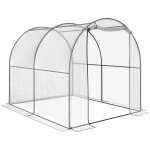 Outsunny Serra da Giardino a Tunnel con Copertura in PVC, Serra Agricola per Piante - Trasparente
