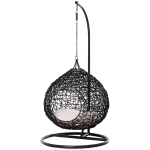 PawHut hamac din ratan pentru pisici, Φ60 x 110 cm, negru