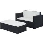 Sedia con poggiapiedi in legno (set di 2) | Leroy Merlin
