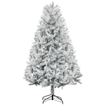 HOMCOM Sapin de Noël Artificiel enneigé Ø 112 x 180H cm 521 Branches épines Imitation Nordmann Grand réalisme