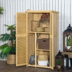 Outsunny dulap din lemn, pentru exterior, 87x46.5x160 cm
