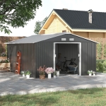 Outsunny magazie unelte, otel galvanizat, 3.4x3.86x2m