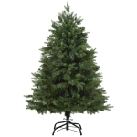 HOMCOM 1.2m Artificial Christmas Tree Holiday Home Indoor Decoration with Foldable Feet, Green