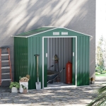 Outsunny spatiu depozitare ustensile, 213x127x185cm, verde