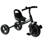 HOMCOM Triciclo para Crianças aima de 18 Meses com campainha rodas de segurança 74 x 49 x 55 cm Preto