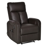 Homcom Fauteuil de Massage et Relaxation Marron 77 x 96 x 116 cm