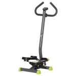 Stepper D'appartement HOMCOM Avec Poignées Et Bandes élastiques - Capacité 100 Kg - Vert