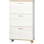 Homcom Dulap Pantofi Alb 70×23,5×122 cm – Sertare & Rafturi Reglabile