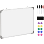 Homcom Tableau Magnétique avec Cadre en Aluminium 60 x 45 x 1,8 cm
