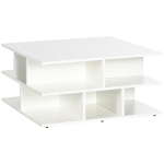 HOCO Table Basse carrée, Table d'appoint, Bout de canapé, Style