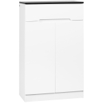 Homcom Dulap Pantofi Slim 60×32×100 cm – 12 Perechi, Rafturi & Sertar