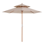 Premium Outsunny 2.7M Patio Umbrella - Sun Shade Garden Parasol - Aluminium - Black main image 0
