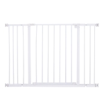 PawHut Barreira de Segurança para Animais de Estimação Extensível para Escadas e Portas Barreira de Segurança para Cães 76-107x76 cm Branco