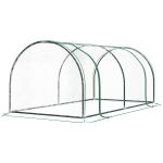 Outsunny kas, kweekkas met deur, koude kas, plantenkas, plantenteelt, staal PVC, 200 x 100 x 80 cm