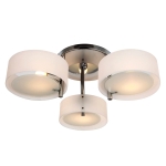 HOMCOM ŻYRANDOL AKRYLOWY LAMPA SUFITOWA WISZĄCA CHROM 40W