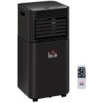 HOMCOM 785W Portable Air Conditioner 4 Modes LED Display 24 Timer Home Office Black