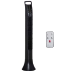 HOMCOM 36'' Freestanding Tower Fan, 3 Speed 3 Mode, 7.5h Timer, 70 Degree Oscillating, LED Display, Remote Controller, Black
