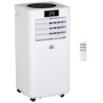 HOMCOM 10000 BTU Air Conditioning Unit, 3-in-1 Portable Air Conditioner, Dehumidifier, Cooling Fan with Remote Control, Digital Display, 2 Speeds, 24H Timer, Window Venting Kit, 22m²
