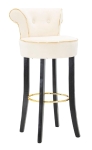 Mauro Ferretti SCAUN DE BAR LUXY CREAM CM 46X48X96