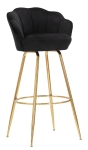 Mauro Ferretti SCAUN PENTRU BAR VIENNA NEGRU CM 55X53X110