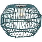 Outsunny lampa zewnętrzna, lampa ogrodowa, zasilana energią słoneczną, czas świecenia 8h, automatyczny wyłącznik, zielony, 45 x 45 x 31 cm