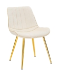 Mauro Ferretti SCAUN PARIS CREM/AURIU SET 2 BUC CM 51X59X79