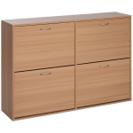 Homcom Dulap Pantofi Lemn 120×24×81 cm – 24 Perechi, Hol sau Dormitor