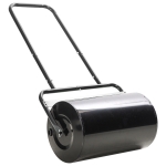 Outsunny 38L Fillable Cylinder Steel Lawn Roller - Black