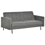 HOMCOM 3-osobowa sofa rozkładana z funkcją spania Łóżko Box Vintage Grey