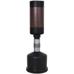 HOMCOM stojący worek treningowy, manekin bokserski, partner do boksu, worek bokserski,regulacja wysokości czarny+brązowy 158–186cm