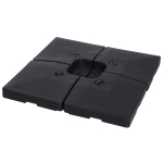 Outsunny Podstawa parasola Obciążnik do parasola 4-cz. do napełniania piaskiem wodą do 130 kg