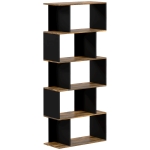 Homcom Biblioteca Moderna – 10 Rafturi Deschise, 5 Nivele