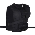 HOMCOM® Kamizelka Treningowa z Obciążeniem 30 kg Trening Siłowy Fitness Oxford Żelazo Czarny
