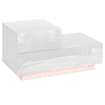 Homcom Noptiera LED RGB – 2 Sertare & Telecomanda