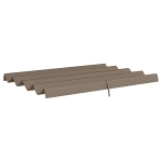 Outsunny Pergola Canopy, Retractable Sun Shade Cover for 9.8' x 7.1' Pergola, UV30+ Protected, Coffee main image 1