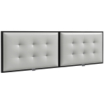 HOMCOM Tablie Tapițată pentru Dormitor cu Țesătură din Tehnologie, Tablie de Pat Montată pe Perete, 180x8x56 cm, Gri Deschis