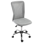 Vinsetto Cadeira de Escritório de Malha Giratória sem Apoio para os Braços com Altura Ajustável Carga 43x58x90-100 cm Cinza