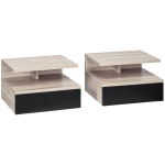 Homcom Set 2 Noptiere Suspendate – Sertar & Raft 35×32×22,5 cm