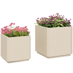 Outsunny Set de 2 Jardiniere de Exterior, Jardiniere Inalta