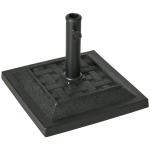 Outsunny Parasolvoet 12 kg, voor stangen Ø32, 38, 48 mm, weerbestendig, harsbehuizing, zwart