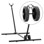 Outsunny koło do hamaków w komplecie z stojakiem na hamak, 20 cm x 18 cm x 18 cm, Czarny