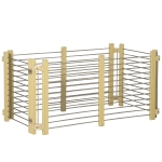 PawHut zewnętrzna obudowa brama bezpieczeństwa obudowa zewnętrzna puppy outlet regulowany naturalny