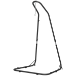Outsunny Stojak do fotela wiszącego Stojak do fotela bujanego, 133 cm x 116 cm x 195/230 cm, Czarny
