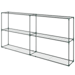 Outsunny Stabilny Stojak na Kwiaty, Regał Roślinny do Szklarni, Szop, Garaży, 222x30x114 cm, Ciemnozielony