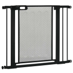 PawHut Poarta de Siguranta Reglabila 76–103 cm pentru Usi/Scari – Negru