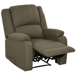 HOMCOM Relaxfauteuil met Ligfunctie en Voetsteun, Verstelbaar, Tot 150 kg, Stalen Frame, 90 x 96 x 98 cm, Bruin