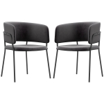 HOMCOM Gestoffeerde Stoel, Modern en Comfortabel, 57x53x73cm, Grijs