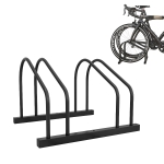 SPORTNOW Râtelier 2 vélos range-vélos support rangement vélo à pneu 61 mm dim. 50L x 34l x 27,5H cm acier noir